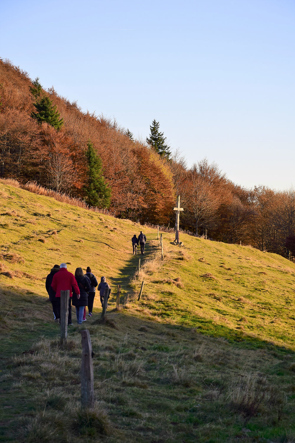 Promenade au coucher du soleil au Grand Ballon