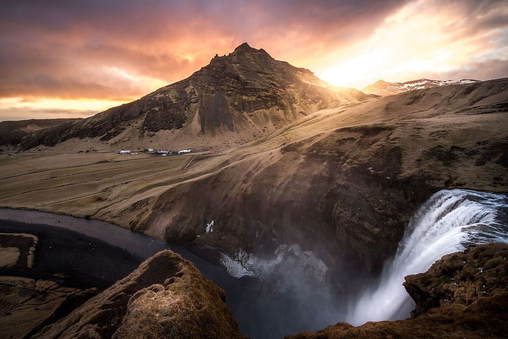 Islande skogafoss