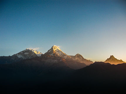 Vue des Annapurnas depuis Poon Hill