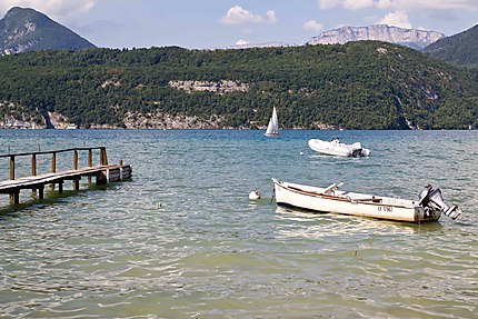 Annecy - Le lac -  Les bateaux