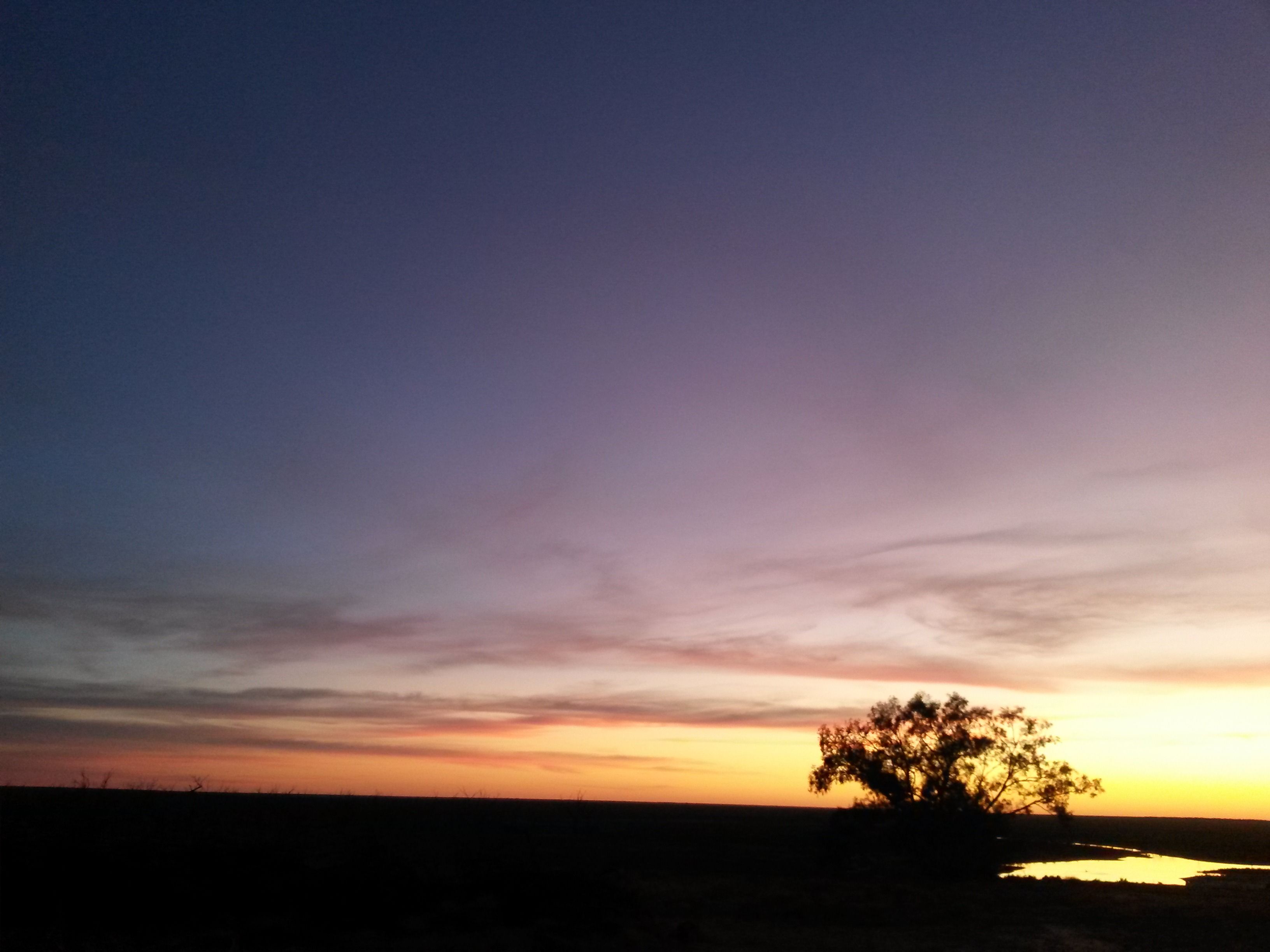 Couché du soleil, outback NSW, menindee