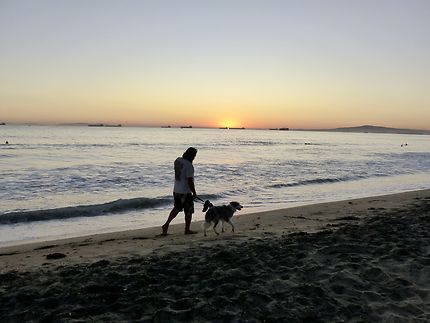 Ombres californiennes sur Sunset beach