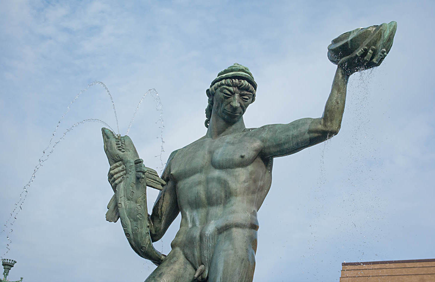 La statue de Poséidon à Göteborg La statue de Poséidon à Göteborg