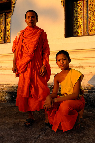 Jeune moine et novice Jeune moine et novice