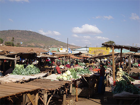 Dans le marché de Chipata