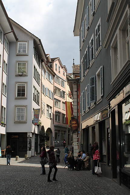 Rue pavée de Zurich