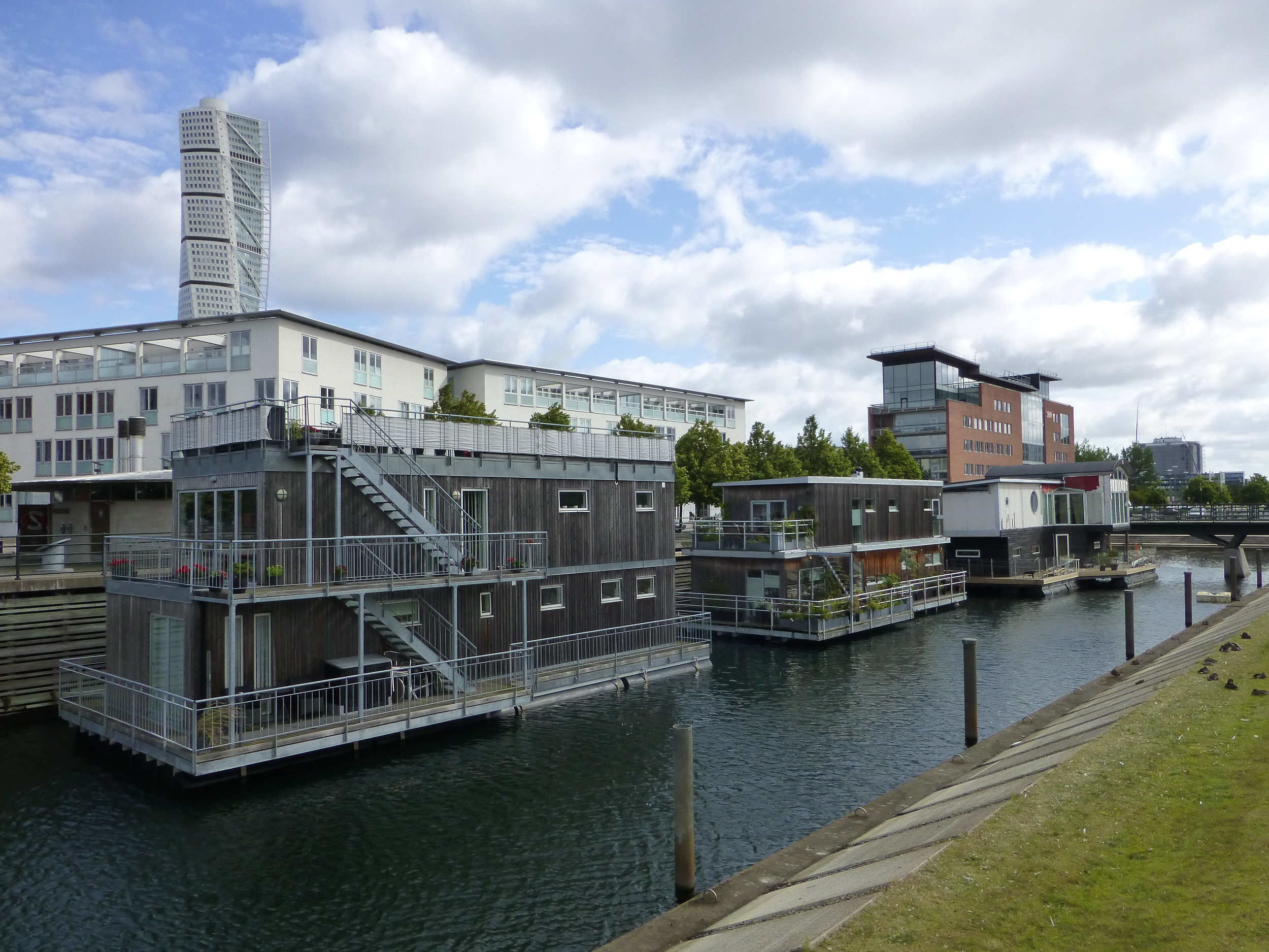Maisons flottantes à Malmö