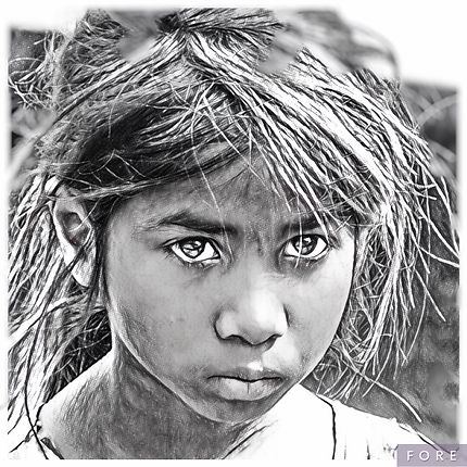 Le regard d’une jeune fille au Rajasthan
