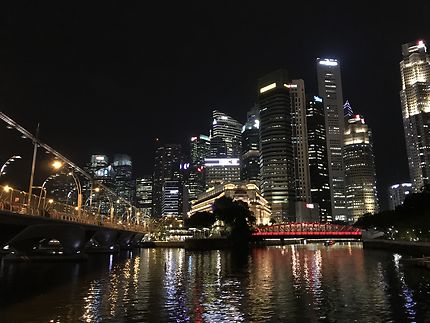 Marine Bay la nuit, Singapour 