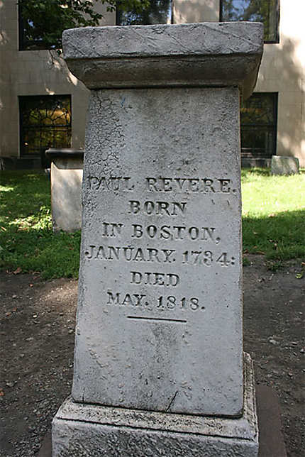 Tombe de Paul Revere