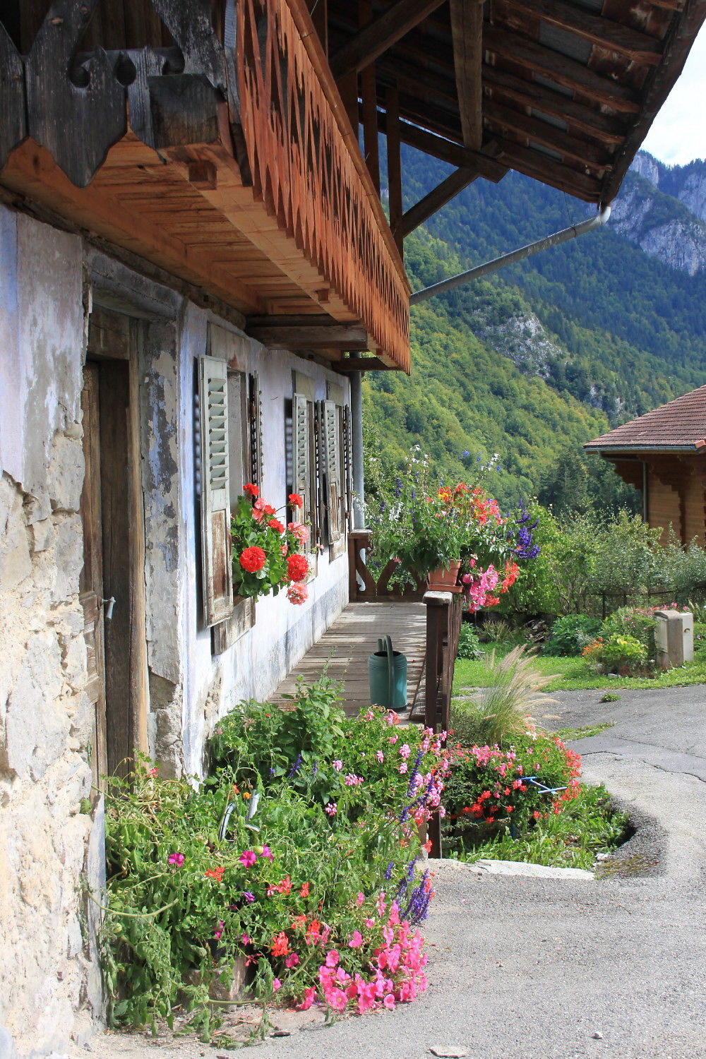 Chalet fleuri 