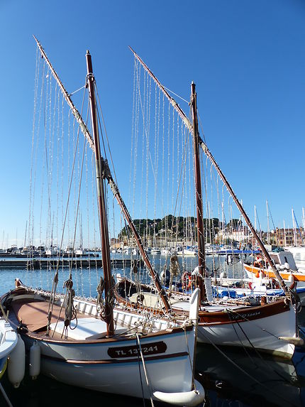 Les bateaux pointus de Sanary-sur-Mer