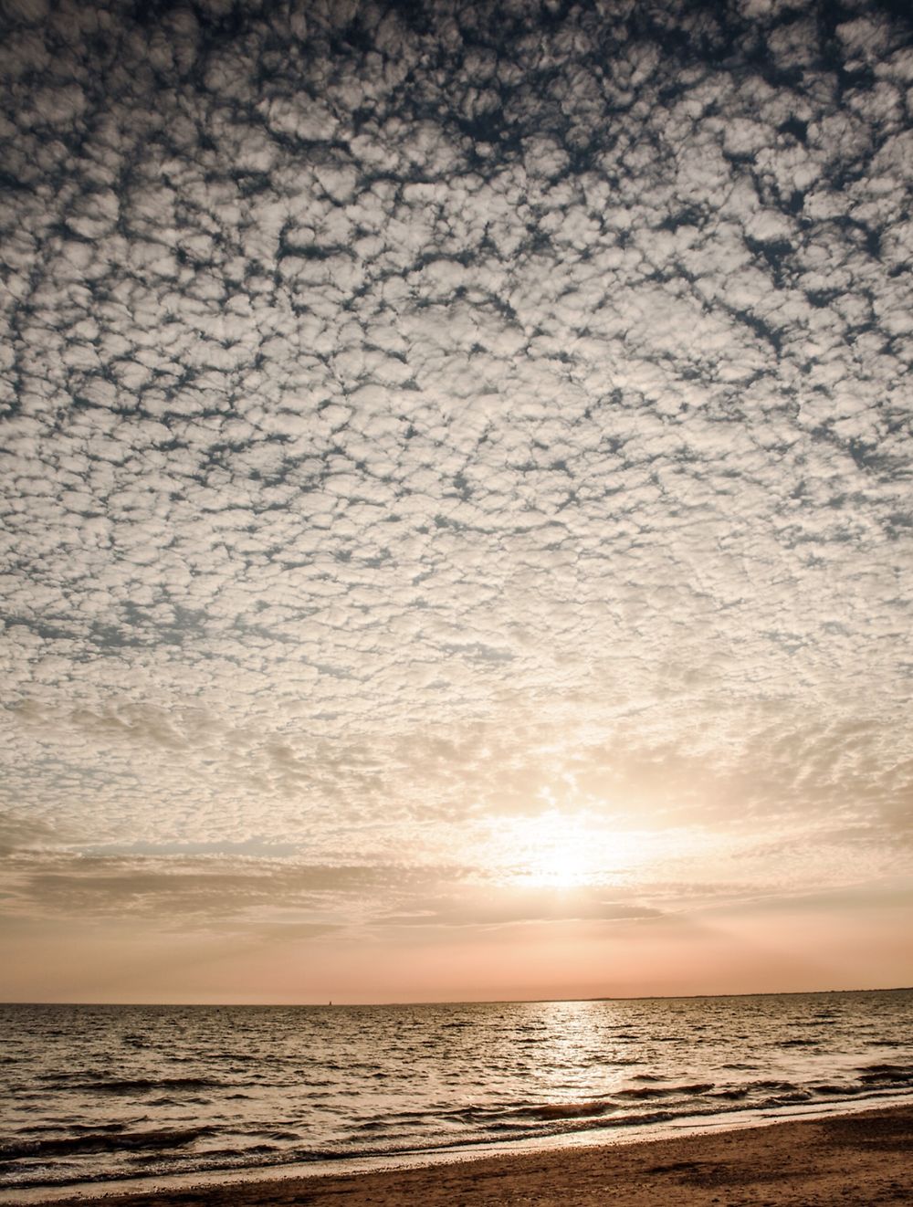 Coucher de soleil à Pénestin, Morbihan 