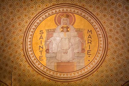 St-Etienne, Eglise Ste-Marie, Plafond peint
