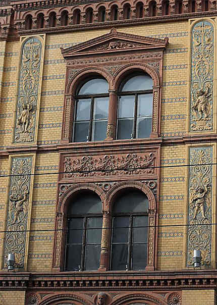 Postfuhramt : détail de la façade