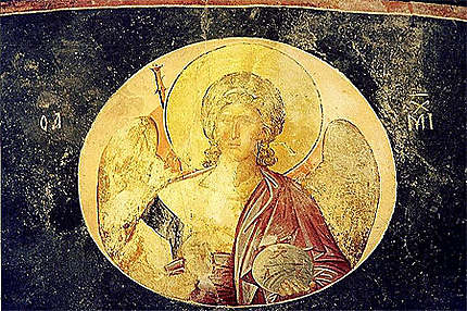 Ange byzantin en médaillon