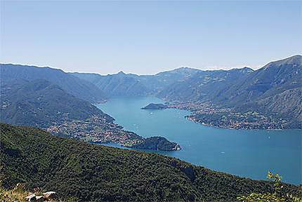 Bellagio, l'Isole comacina et Menaggio de la route pour Esino Lario