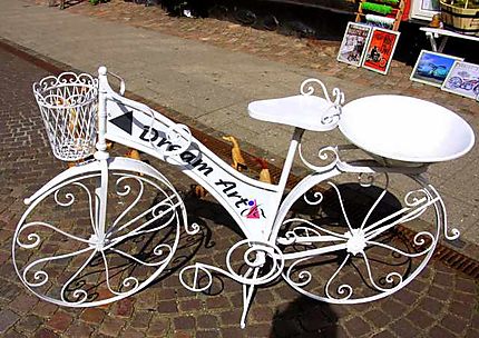 Ribe - décoration vélo devant un commerce