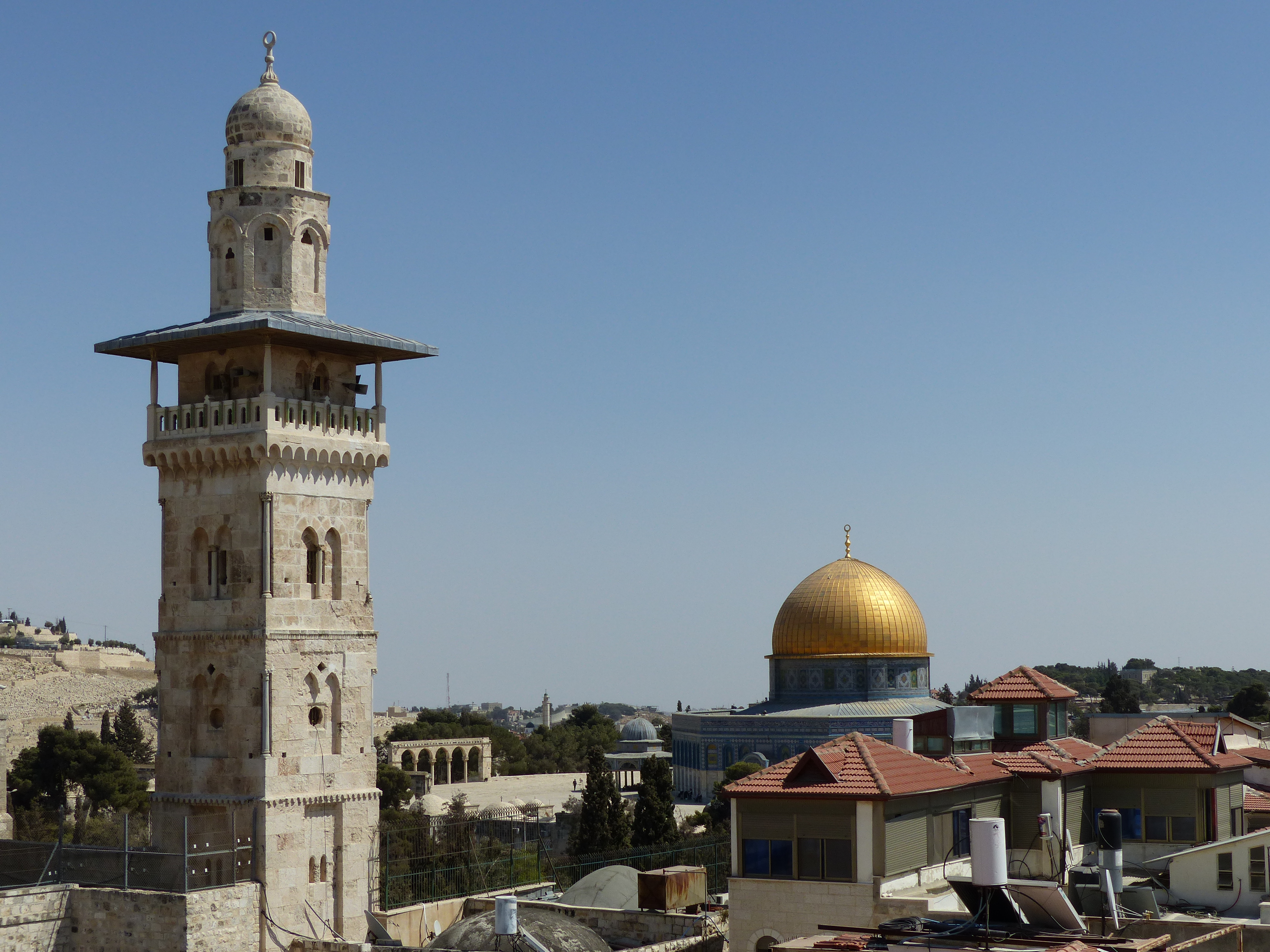 Vue sur l'esplanade des Mosquées Vue sur l'esplanade des Mosquées