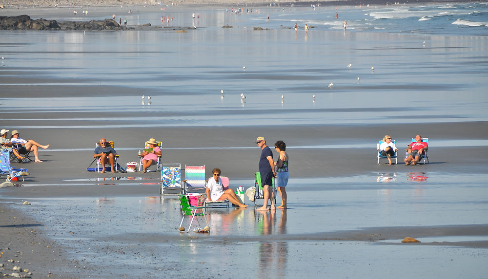 Sur la plage à Ogunquit