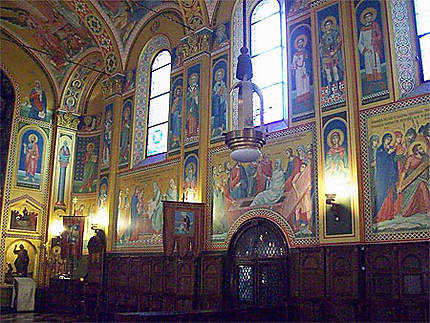 Intérieur de l'église grecque