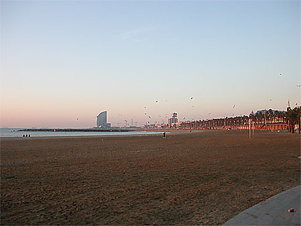 La plage de la Barceloneta