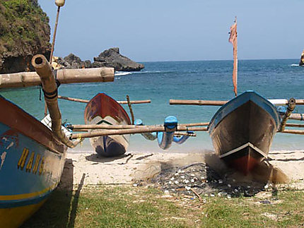 Petit port de pêche à Java