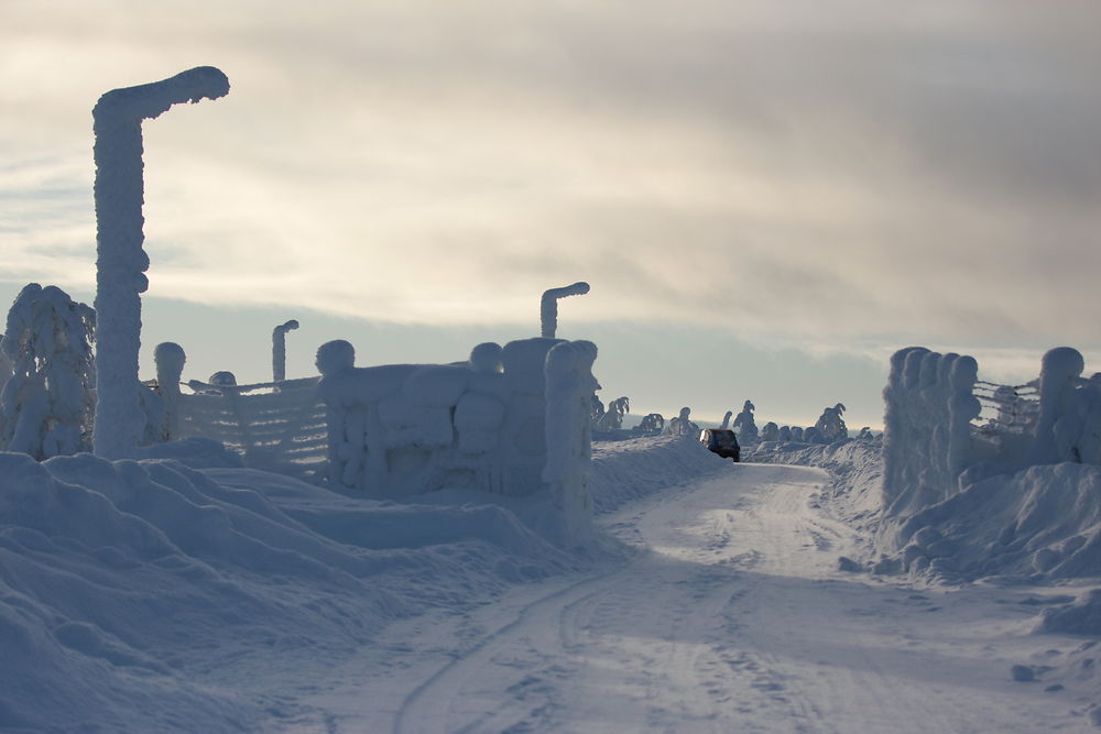 Route gelée en Laponie, Rovaniemi