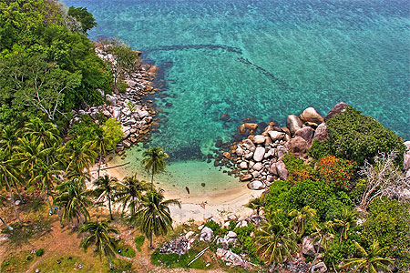 Vue depuis le phare de Lengkuas island Vue depuis le phare de Lengkuas island