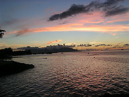 Coucher de soleil à Papeete
