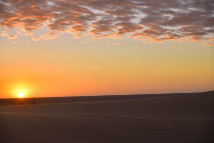 Coucher de soleil sur les dunes de Jericoacoara