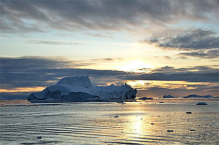 Fin de journée sur la baie d'Ilulissat