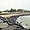 La plage de Puducherry près de rocher