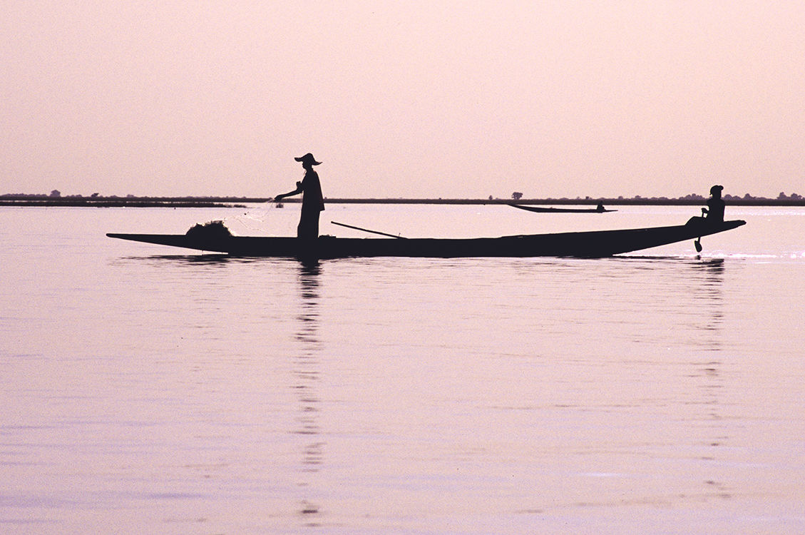 Mali, pêcheur à Mopti