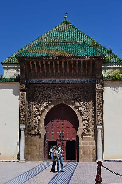 Une des portes du Mausolée de Moulay Ismaïl