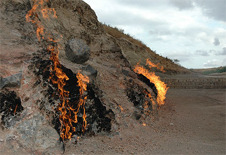 Poche de gaz dans la roche Poche de gaz dans la roche