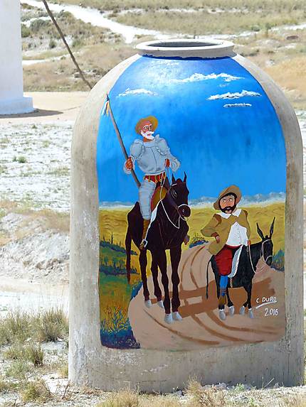 Don Quichotte et Sancho Panza - El Romeral