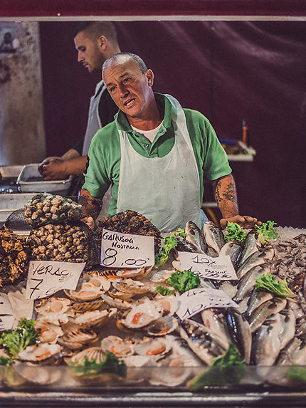 Venise food, portrait du marché