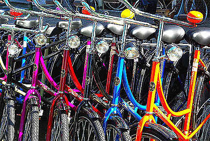 Des vélos multicolores