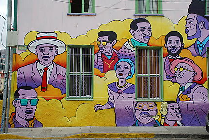 Mur tagué de Valparaiso