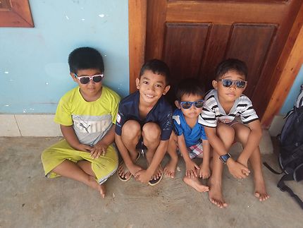 Sourires d'enfants cambodgiens 