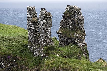 Les ruines du château de Dunseverick
