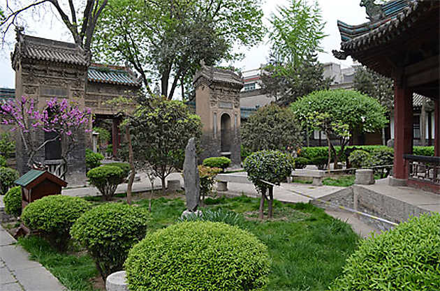 Promenade Dans La Grande Mosquée Mosquée Mosquée De Xian Xian Shaanxi Chine 9314