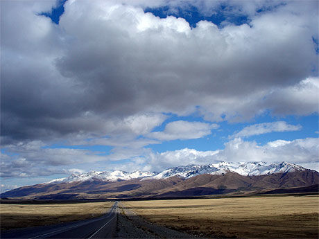 Sur la route entre Osh et Bichkek