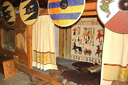 Village viking de Bork Havn/ Nymindegab - le lit 