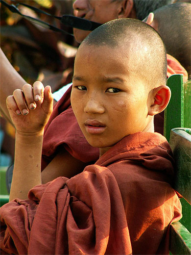 Portrait d'un enfant moine Portrait d'un enfant moine