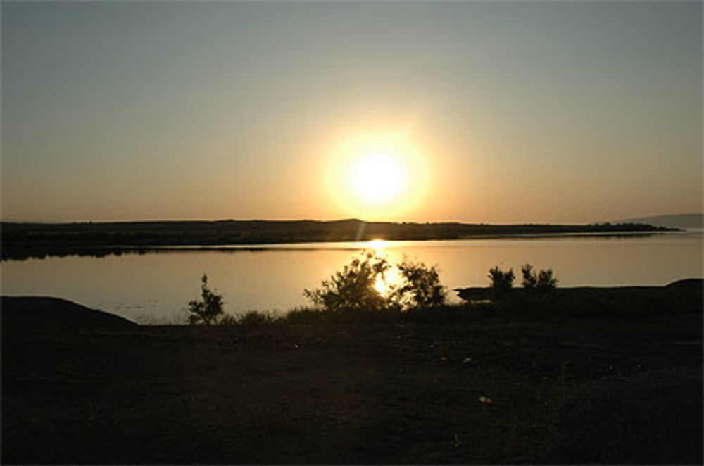 Couché de soleil au nord de Ganjha