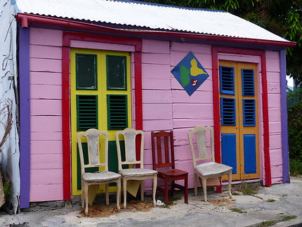 Maison colorée à Pointe-à-Pitre