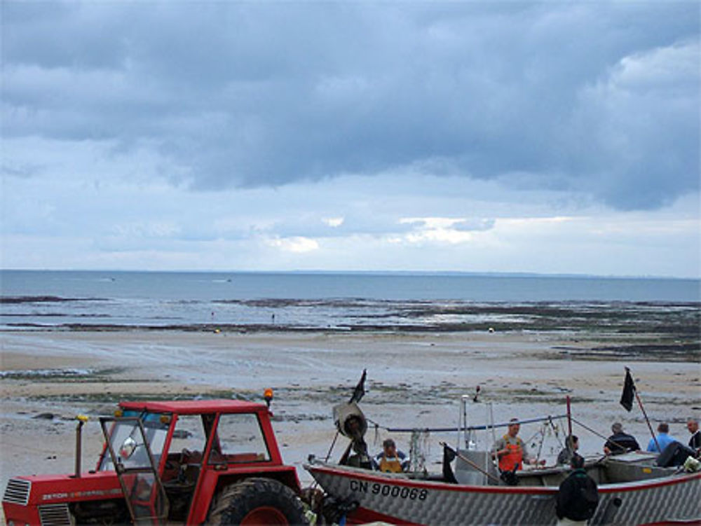 Marée basse à Langrune