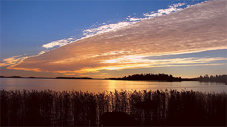 Coucher de soleil à Vaasa